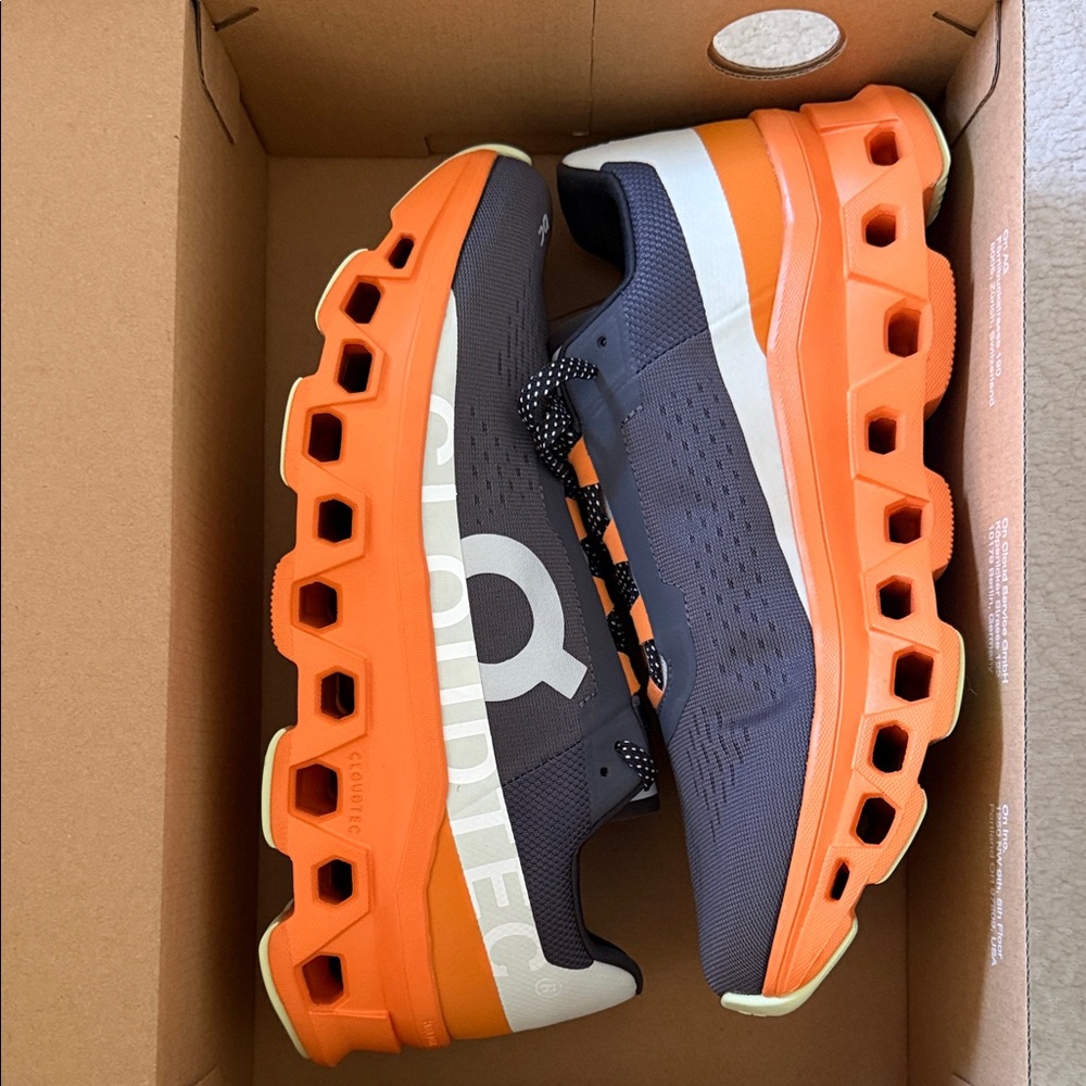 On Running Cloudstratus in Orange and Gray